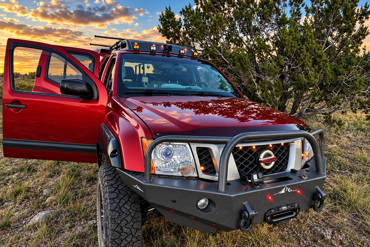 Xterra used as a stable camera tripod for nightscapes